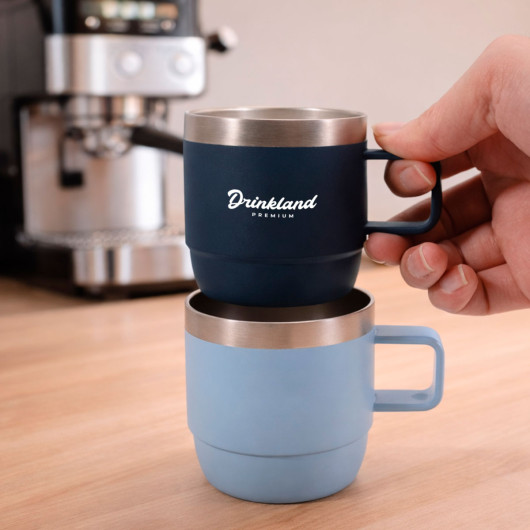 Stackable Stainless Steel Mugs Feature